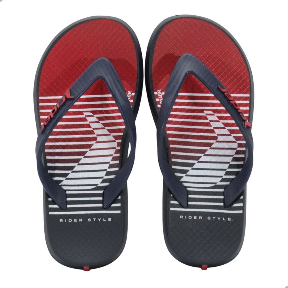 Chinelo Infantil Rider R1 Style Azul/Vermelho
