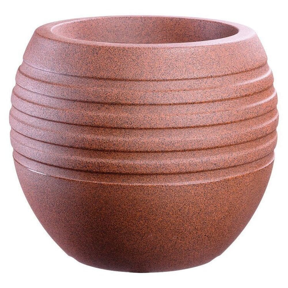 Conjunto de 10 Vasos Decorativo para Plantas Canela 34 Marrom