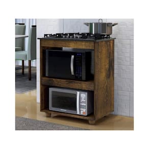 Balcão para Cooktop 5 bocas Turim– Ipê