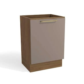 Gabinete de Cozinha Modulado Botanic M629 1 Porta 60cm Nogueira/Fendi Fosco - Kappesberg