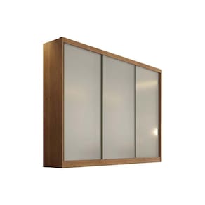 Guarda Roupa Casal 3 Portas de Correr e 8 Gavetas Natus/Duna Cumaru/Fendi - Novo Horizonte