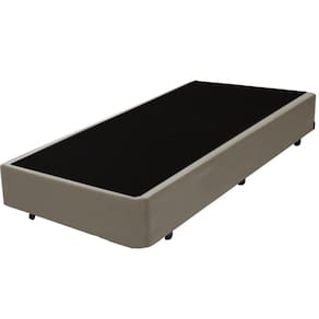 Cama Box Solteiro 88 Bege Sintetico - Santo Box
