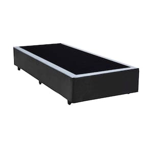 Cama Box Solteiro 88 Cinza Sintetico - Santo Box