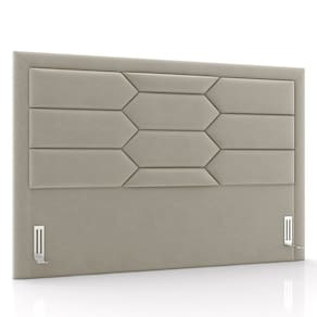 Cabeceira Cama Box Casal Queen 160cm Texas P02 Veludo Bege - Mpozenato