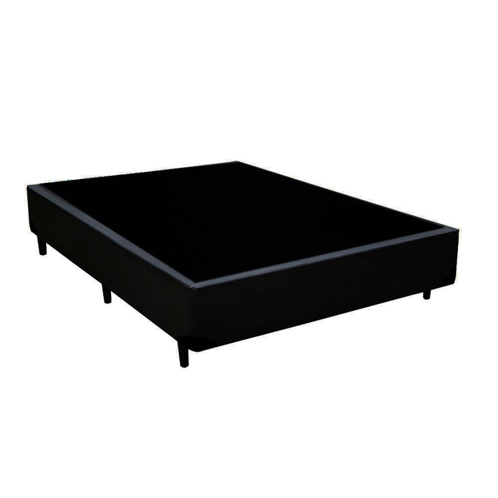 Cama Box viúva 128 Preto Sintetico - Santo Box