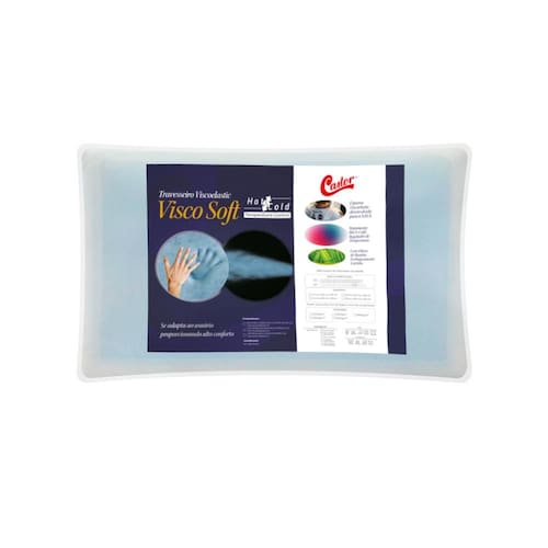 imagem-Travesseiro Castor Visco Soft New Hot  & Cold 45x65x13cm - Branco