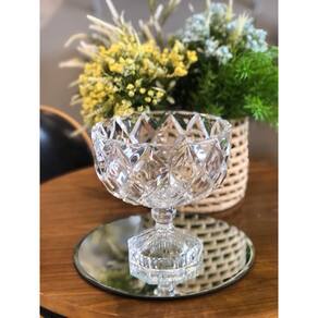 CENTRO DE MESA DECORATIVO C/PE, DE CRISTAL ECOLOGICO DELI DIAMOND 18x18cm