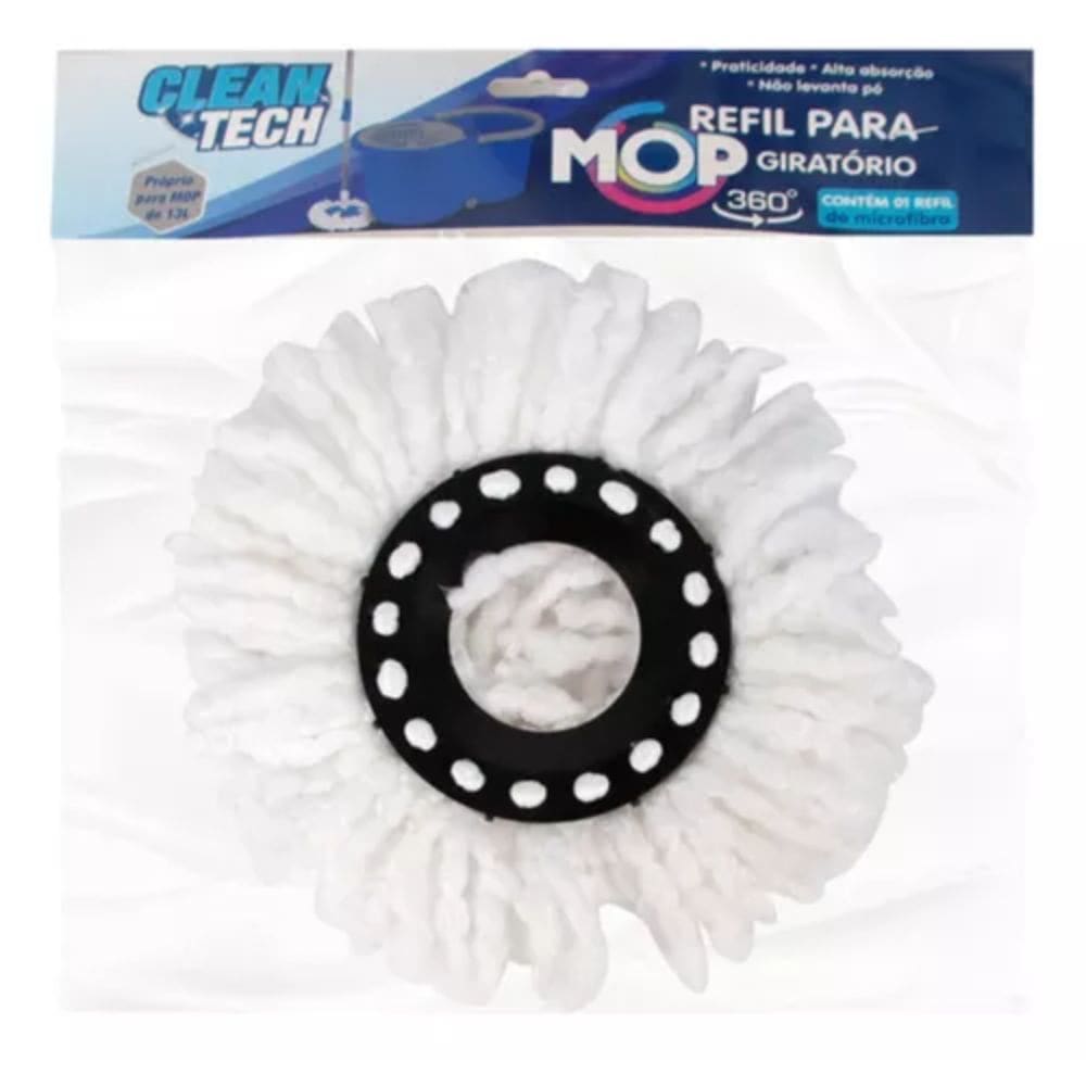 Refil Mop Giratório 360 Balde De 13l