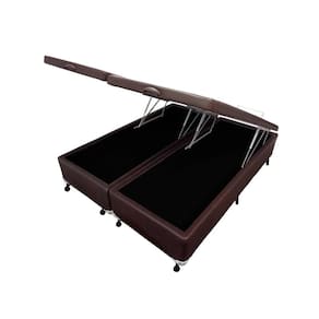 Cama Box Baú Castor Queen Corano Marrom 158x198x35cm