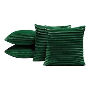 Kit 04 Almofadas Cheias Velvet Bariloche 45cm X 45cm - Esmeralda