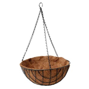 Vaso Suspenso em Fibra de Coco (40X18) TOP GARDEN
