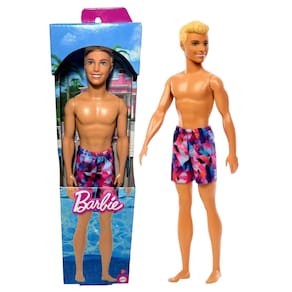 Boneco Ken Loiro Fashion Praia Verão - Namorado Da Boneca Barbie - Mattel Brinquedos