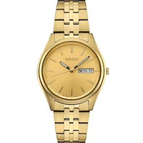 Relógio masculino SEIKO Essential SGP Champagne Gold 100m em resolução aquática