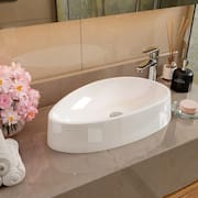 Cuba Pia Para Banheiro Lavabo Apoio Sobrepor 44cm x 27cm Jade Movelove