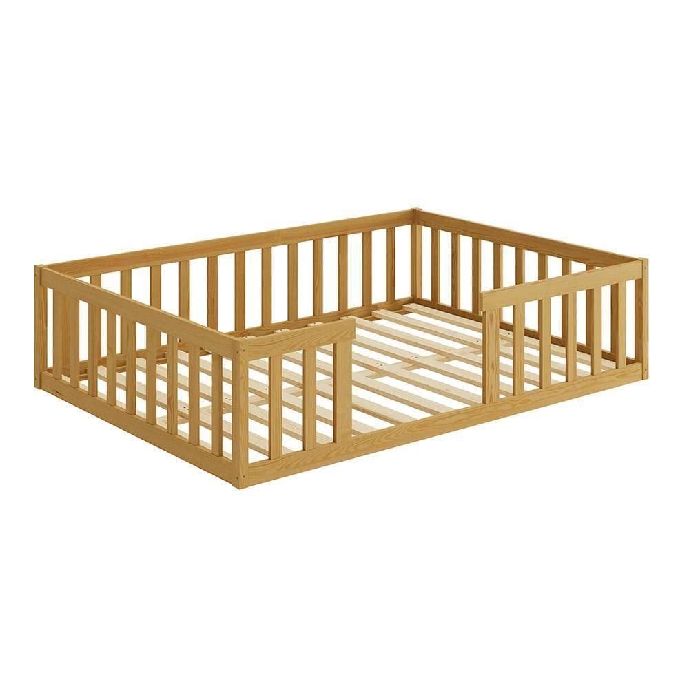 Cama Cercadinho De Chão Casal Nogueira Zuino Shop Jm