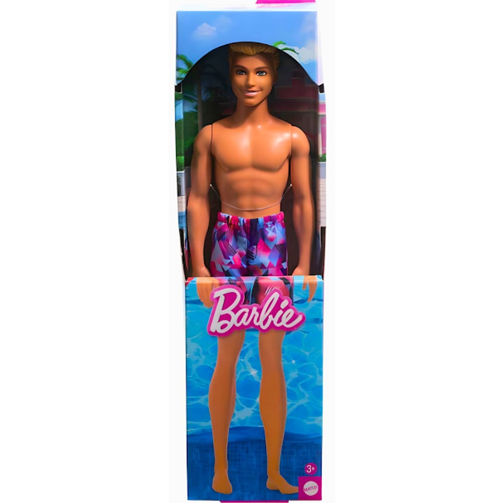 Barbie Fashion Ken De Praia Com Traje Tie Dye HXX52 Mattel