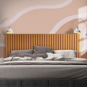 Cabeceira Ripada King Size Suspensa Nature Kate Shop Jm