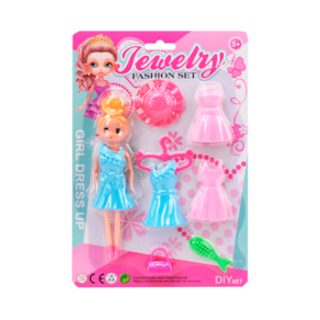 BONECA LINDINHA - com vestido - 12 unidades