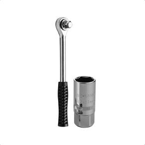 Kit Catraca 1/2 Soquete Retirar Vela Magnético 21mm Entra1/2