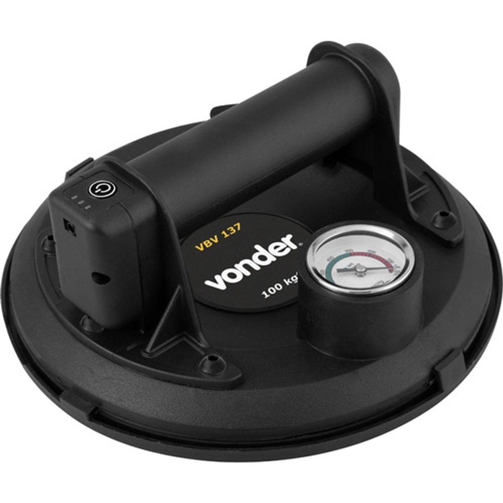 Ventosa com bomba de vácuo a bateria 3,7V com maleta - Vonder JS