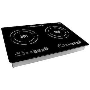 Cooktop de Indução Portátil 2 Queimadores, 1800W, 110v, TRUE INDUCTION MD 2B, Preto