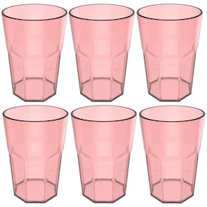 Conjunto 6 Copos Jogo De Copos Para Suco Água 400ml