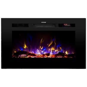 Lareira Elétrica Touchstone 80028, 2 Configurações, Controle Remoto, Preto 110V