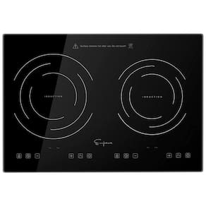 Cooktop Elétrico de Indução para Embutir 12" 30CM com 2 Queimadores, 110V 1800W, Empava IDC12B2, Preto
