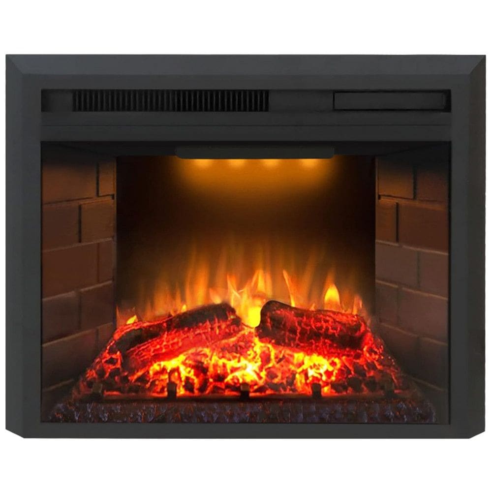 Lareira Elétrica de Embutir A53x64L com Controle Remoto e Proteção contra Superaquecimento, 1500W, 110v, VALUXHOME EF23T, Preto