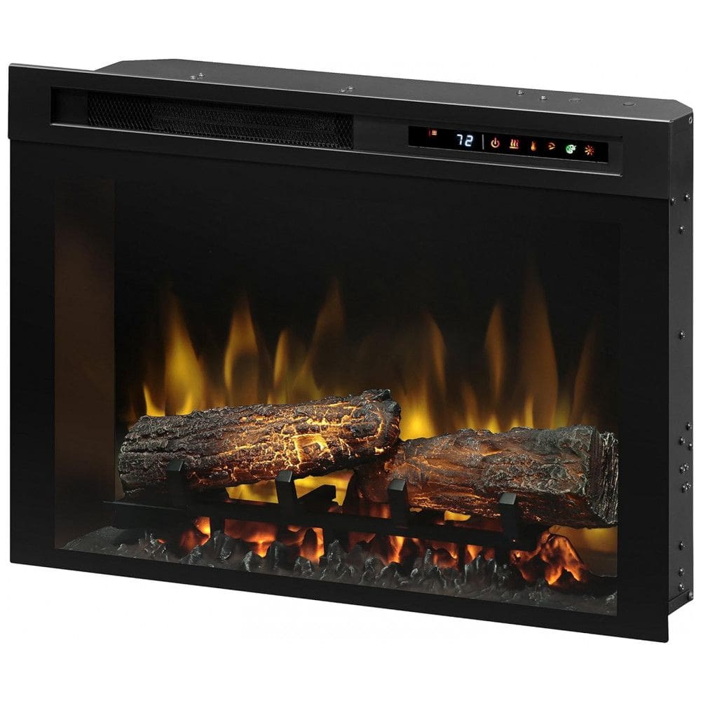 Lareira Elétrica de Embutir A48x66L com Controle Remoto e Chamas Multicolorida, 110V, Dimplex, Preta