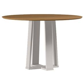 Mesa de Jantar 120 cm Isabela sem Vidro Off White Ype - New Ceval