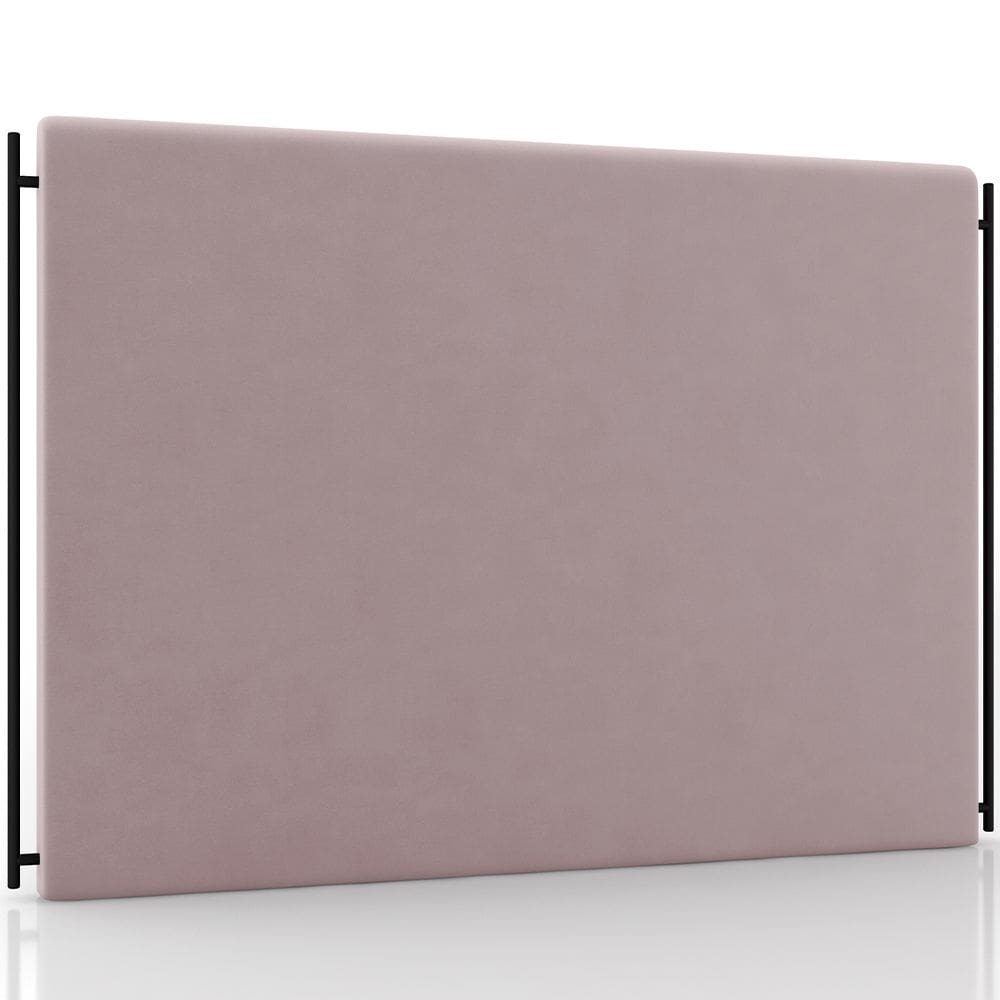 Cabeceira Cama Box Queen 160cm Estofada Goya P05 Veludo Rosê - Lyam Decor