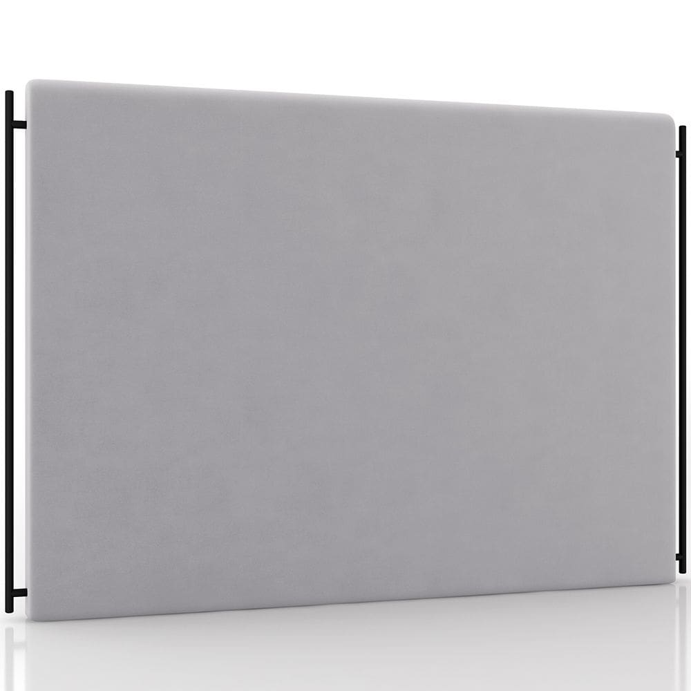 Cabeceira Cama Box Casal 140cm Estofada Goya P05 Veludo Cinza - Lyam Decor