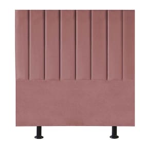 Cabeceira De Cama Solteiro Box 100 Cm Maisa Suede rosê