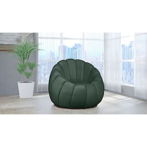 Poltrona Decorativa Concha Veludo Verde - Londrilar