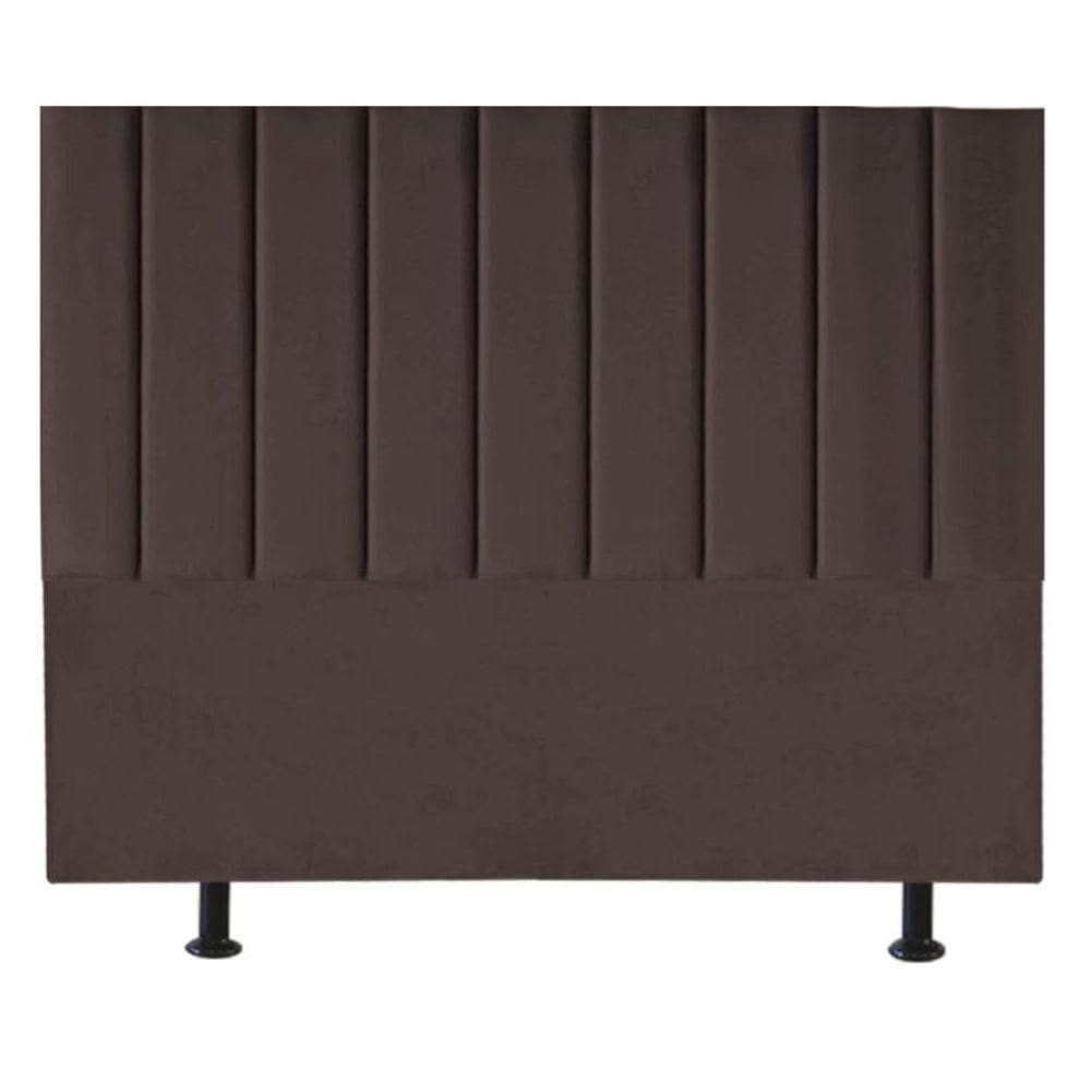 Cabeceira Estofada De Cama Casal King 195 Cm Paolla Corino marrom