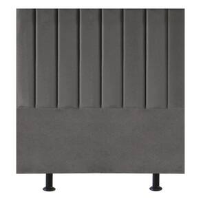 Cabeceira Estofada De Cama Casal Box 140 Cm Paolla Corino cinza