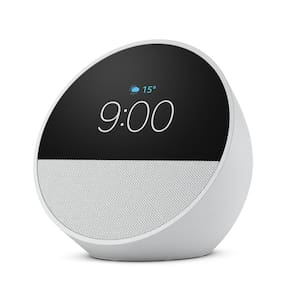 Echo Spot (2024) com Alexa: Despertador inteligente com som vibrante e Alexa | Cor Branca, AMAZON AMAZON