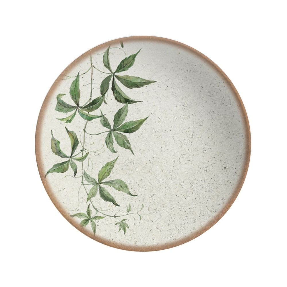 Conjunto com 6 Pratos Fundo Coup Tropical Leaves Ø25cm