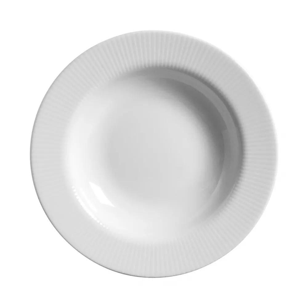 Conjunto com 6 Pratos Fundo Plissan Relevo Ø25cm