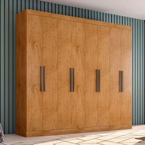 Guarda Roupa Casal Ambiente Prime 1684 Freijó - Araplac