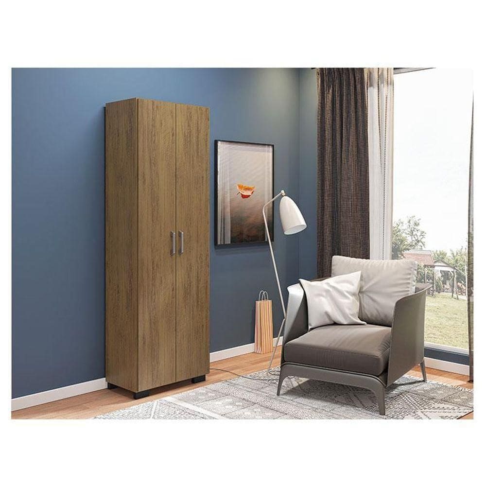 Livreiro Ambiente Office Com Portas Grandes Freijó - Móveis Leão