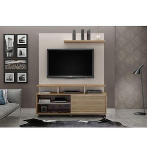 Estante Home Theater Star Off White Cinamomo - Valdemóveis