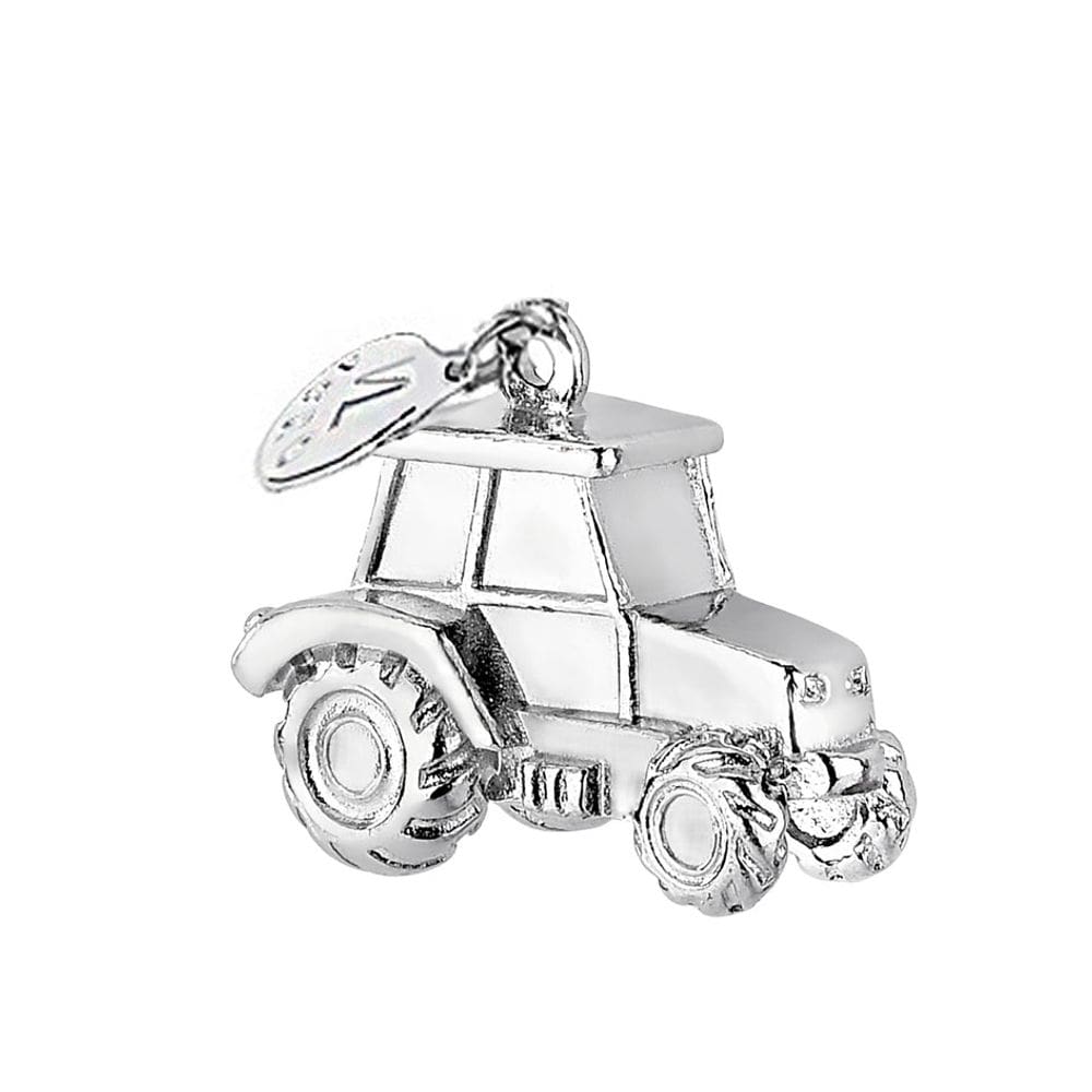 Bibelô Decorativo Trator Prateado