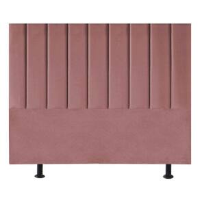 Cabeceira Estofada Cama Box King 195 Cm Taís Veludo rosê
