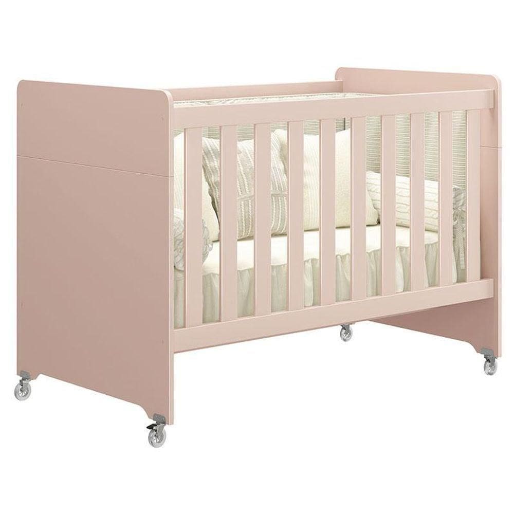 Berço Americano Evolution 4 Em 1 Rosa Acetinado - Reller