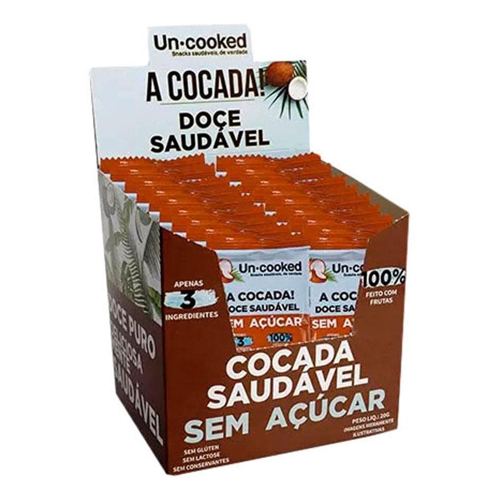 Cocada Sem Açúcar Uncooked Cx 28Un De 20G