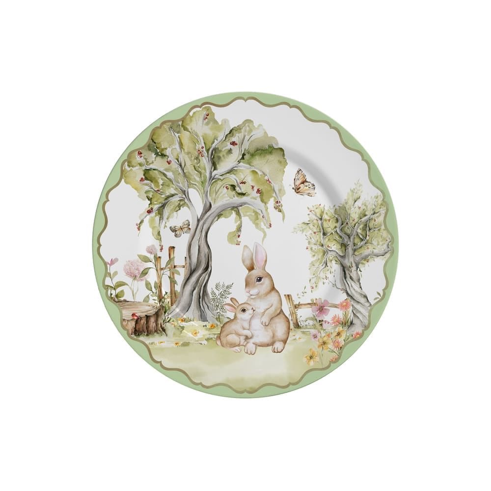 Conjunto com 6 Pratos de Sobremesa Magic Easter Pascoa Ø21cm