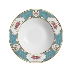 Conjunto com 6 Pratos Fundo Singapura Turquesa Ø25cm