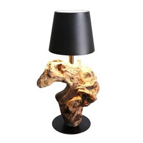 Abajur / Luminária De Mesa O`thentique Portátil Modelo Sera Raíz Preto